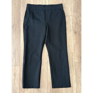 Spanx Super‎ Smooth Perfect Fit Ponte Slim Straight Pant in Black -Size 1X - EUC